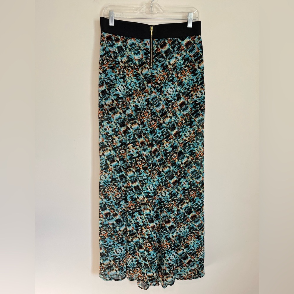 Bebe Wide Leg Boho Print Pants Size Medium